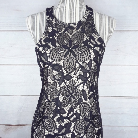Express Black Lace Dress - Picture 3 of 7